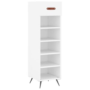 vidaXL Schuhschrank Wei&szlig; 30x35x105 cm Holzwerkstoff