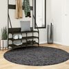 vidaXL Teppich OVIEDO Kurzflor Anthrazit &Oslash; 160 cm