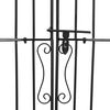 vidaXL Gartentor Schwarz 121x8x150 cm Schmiedeeisen