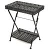 vidaXL Beistelltisch Klappbar Vintage Metall 58 x 35 x 72 cm Schwarz