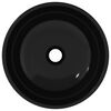 vidaXL Waschbecken Hartglas 35x12 cm Schwarz