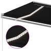 vidaXL Markise Manuell Einziehbar mit LED 400x300 cm Anthrazit