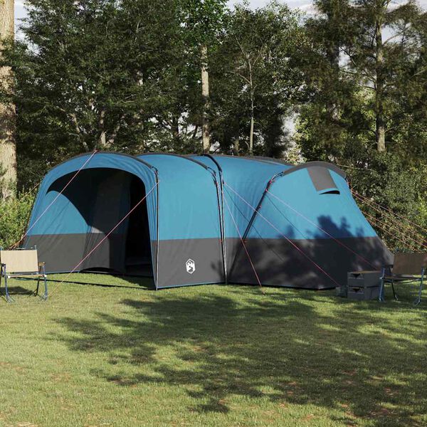vidaXL Familienzelt mit Dach Blau und Grau 760 x 645 x 230 cm