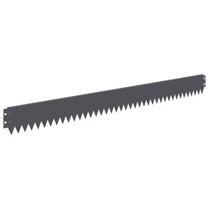 vidaXL Rasenkante 30 stk. 103 x 10 cm Stahl Anthrazit