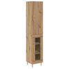 vidaXL Highboard 2 pcs Artisan-Eiche 34,5 x 34 x 180 cm Holzwerkstoff