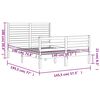 vidaXL Massivholzbett mit Kopfteil 140x190 cm