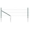vidaXL Zaunpfosten Gr&uuml;n 50 x 0,4 m (25 mm Netz) Stahl und PVC
