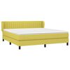 vidaXL Boxspringbett mit Matratze Gr&uuml;n 180x200 cm Stoff