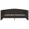 vidaXL Tagesbett USB Schwarz Samt 90x200 cm