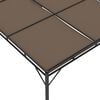 vidaXL Gartenpavillon mit Seitenvorhang 4x3x2,25 m Taupe