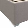 vidaXL Bettrahmen mit Matratze Taupe 80 x 200 cm Stoff