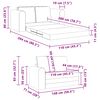 vidaXL Schlafsofa 60cm Wolkengrau Stoff