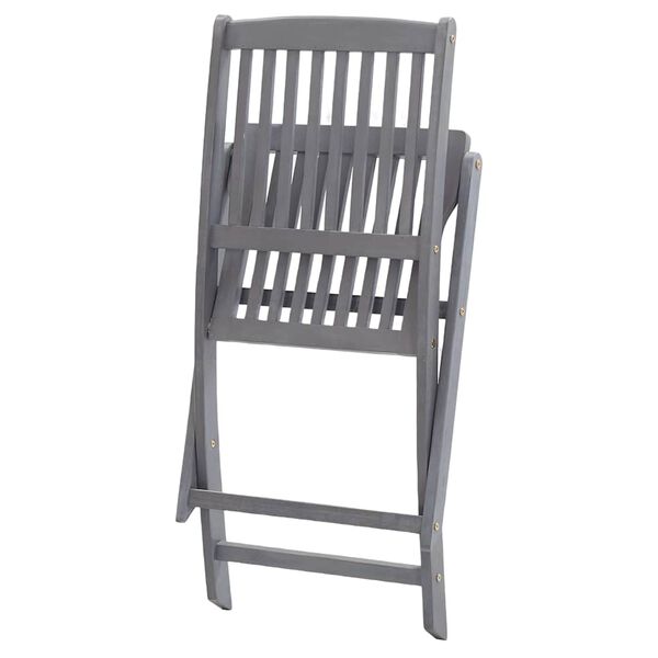 vidaXL Klappbare Gartenst&uuml;hle 8 Stk. mit Kissen Massivholz Akazie