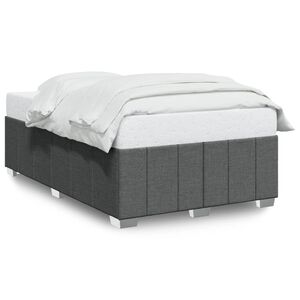 vidaXL Bettgestell ohne Matratze Dunkelgrau 120x200 cm Stoff