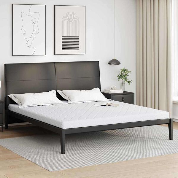 vidaXL Matratze Wei&szlig; 200 x 200 cm Jacquard-Stoff