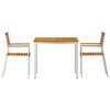 vidaXL Garten Essgruppe 3 pcs Braun Massivholz Akazie