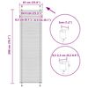 vidaXL Plissee Rosa 65x200 cm Stoffbreite 64,4 cm Polyester