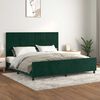 vidaXL Bettgestell ohne Matratze Dunkelgr&uuml;n 200x200 cm Samt