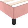 vidaXL Bettgestell mit Kopfteil ohne Matratze Rosa 80x200 cm Samt