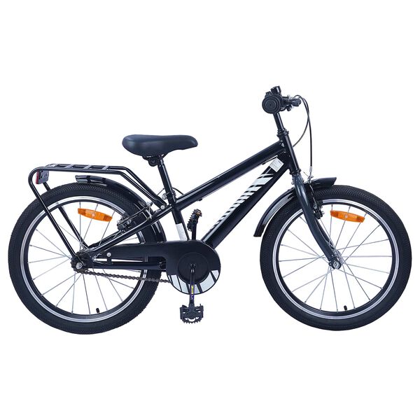 vidaXL Kinderfahrrad 18 Zoll f&uuml;r 5-7 Jahre alt Schwarz