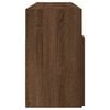 vidaXL TV-Schrank mit LED-Leuchten Braun Eichen-Optik 120x30x50 cm