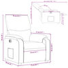 vidaXL Relaxsessel Elektrisch Creme Stoff