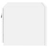 vidaXL TV-Wandschrank mit LED-Leuchten Wei&szlig; 30,5x35x30 cm