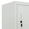 vidaXL Schlie&szlig;fachschrank mit 6 F&auml;chern Stahl 90x45x180 cm Grau