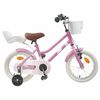 vidaXL Kinderfahrrad 12 Zoll f&uuml;r 2-4 Jahre alt Hellrosa