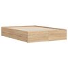 vidaXL Bettgestell mit Schubladen Sonoma-Eiche 120x190cm Holzwerkstoff