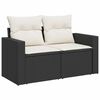 vidaXL Gartensofa-set 8 pcs Schwarz Poly-Rattan