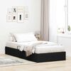vidaXL Aufbewahrungsbett mit Matratze Schwarz 90 x 190 cm Stoff