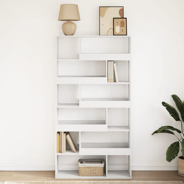 vidaXL B&uuml;cherregal Wei&szlig; 100x33x187,5 cm Holzwerkstoff