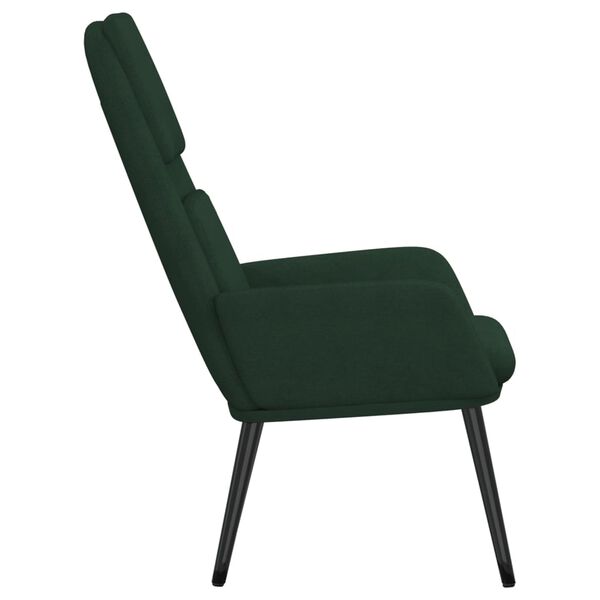 vidaXL Relaxsessel Dunkelgr&uuml;n Stoff