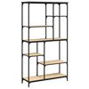 vidaXL B&uuml;cherregal Sonoma-Eiche 99x35,5x176 cm Holzwerkstoff und Stahl