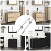 vidaXL Zugstangen-Scharnier 2 pcs Silber 190 mm Eisen