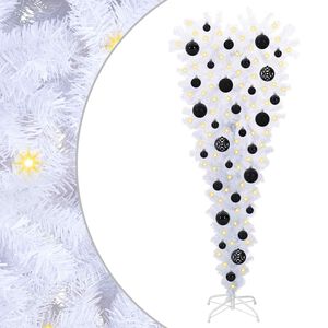 vidaXL K&uuml;nstlicher Weihnachtsbaum Wei&szlig; 120 cm PVC und Stahl