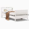 vidaXL Massivholzbett ohne Matratze Wei&szlig; 75x190 cm Kiefernholz