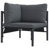 vidaXL Garten-Sofa-Set 10 pcs Anthrazit Stahl