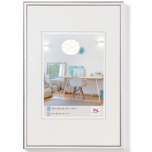 Walther Design Bilderrahmen New Lifestyle 60x80 cm Silbern