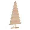 vidaXL Weihnachtsbaum Holz zum Schm&uuml;cken 150 cm Massivholz Kiefer