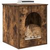 vidaXL Katzenhaus Ger&auml;ucherte Eiche 53 x 52 x 62 cm Holzwerkstoff