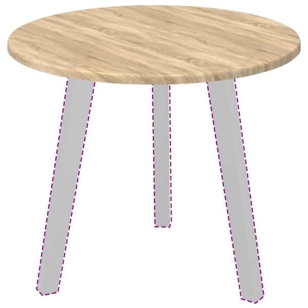 vidaXL Tischplatte Sonoma-Eiche 50 x 50 x 1,5 cm Holzwerkstoff