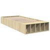 vidaXL Bettgestell Sonoma-Eiche 100x200 cm Holzwerkstoff