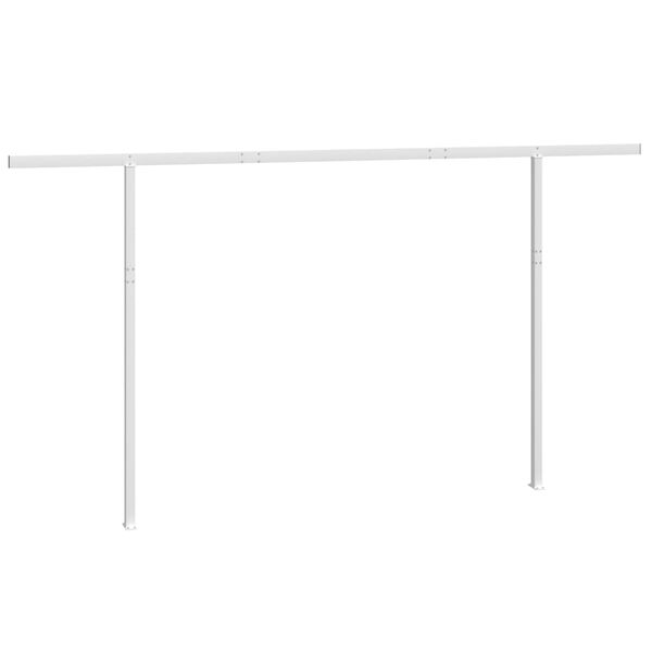 vidaXL St&uuml;tzen f&uuml;r Markisen Wei&szlig; 450x245 cm Eisen