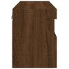 vidaXL TV-Wandschrank mit LED-Leuchten Braun Eichen-Optik 60x30x40 cm