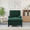 vidaXL Lounge-Liege mit Kissen Dunkelgr&uuml;n 91 x 157 x 91 cm Samt