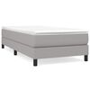 vidaXL Boxspringbettgestell Hellgrau 90x200 cm Stoff