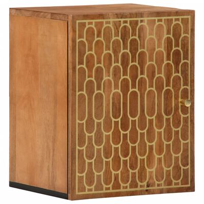 vidaXL Bad-Wandschrank 38x33x48 cm Massivholz Mango