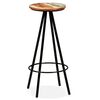 vidaXL Barhocker 2 Stk. Massives Altholz